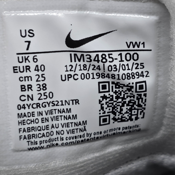 Nike Victory Pro 4 Golf Shoes 2025 White Pink Bloom Men’s IM3485-100 Size 7 New - Picture 4 of 11